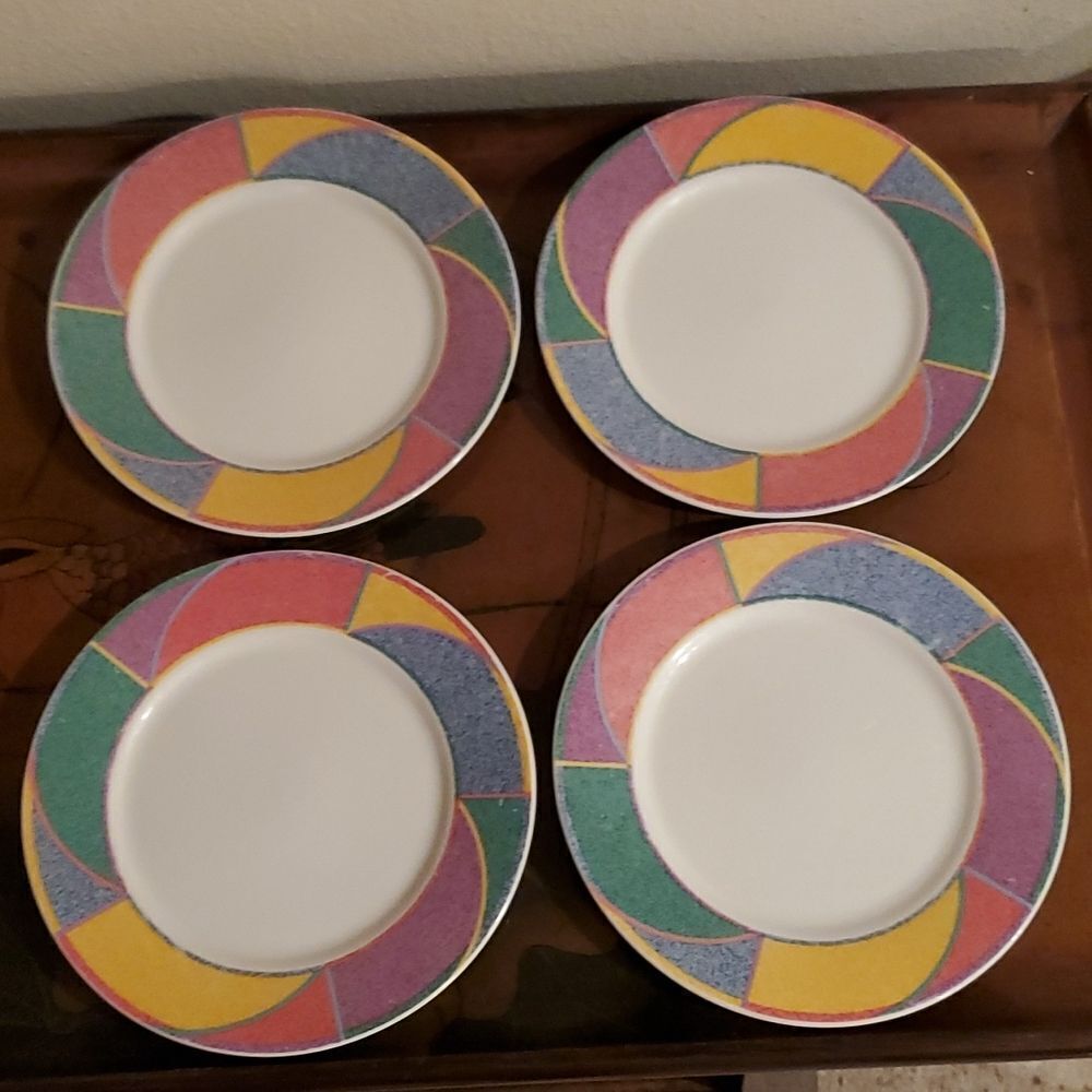 Misono Rhythm 8723 Salad Plate 7 5" Set of 4 VINTAGE